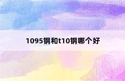 1095钢和t10钢哪个好