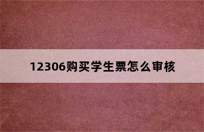 12306购买学生票怎么审核