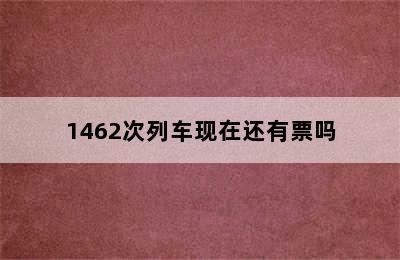 1462次列车现在还有票吗