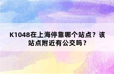 K1048在上海停靠哪个站点？该站点附近有公交吗？