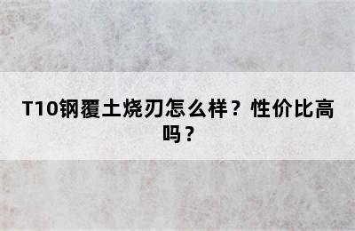 T10钢覆土烧刃怎么样？性价比高吗？