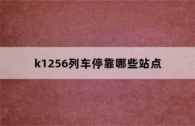 k1256列车停靠哪些站点