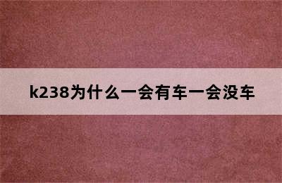 k238为什么一会有车一会没车