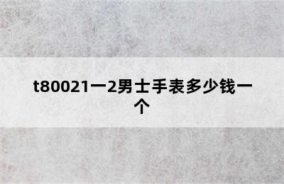 t80021一2男士手表多少钱一个