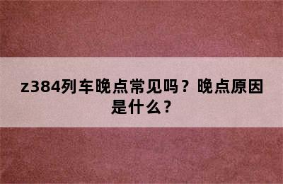 z384列车晚点常见吗？晚点原因是什么？