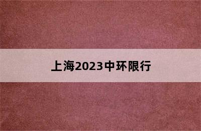 上海2023中环限行