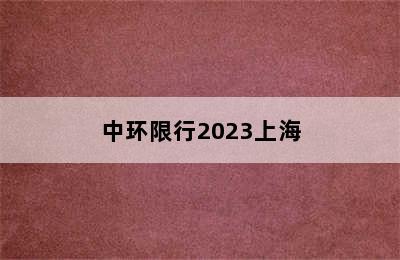 中环限行2023上海