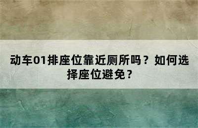 动车01排座位靠近厕所吗？如何选择座位避免？