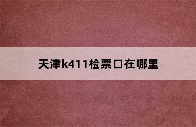 天津k411检票口在哪里