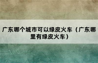 广东哪个城市可以绿皮火车（广东哪里有绿皮火车）