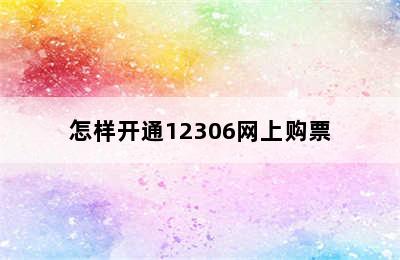 怎样开通12306网上购票