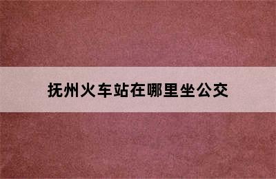 抚州火车站在哪里坐公交