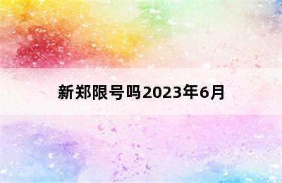 新郑限号吗2023年6月