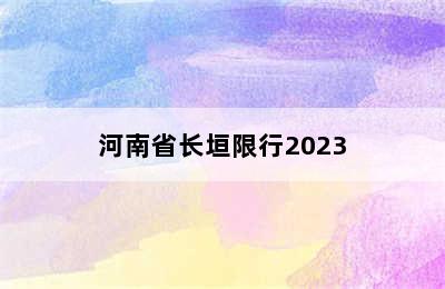 河南省长垣限行2023