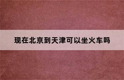 现在北京到天津可以坐火车吗