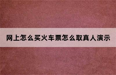 网上怎么买火车票怎么取真人演示