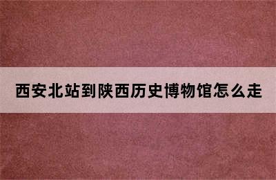 西安北站到陕西历史博物馆怎么走