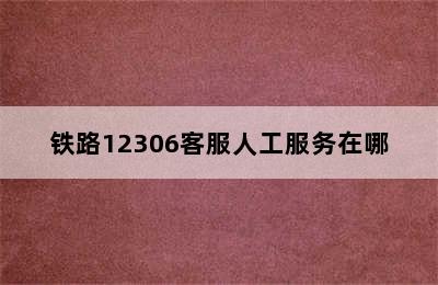 铁路12306客服人工服务在哪