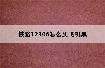 铁路12306怎么买飞机票