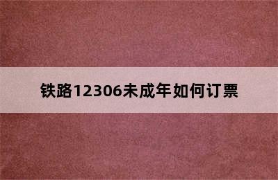 铁路12306未成年如何订票