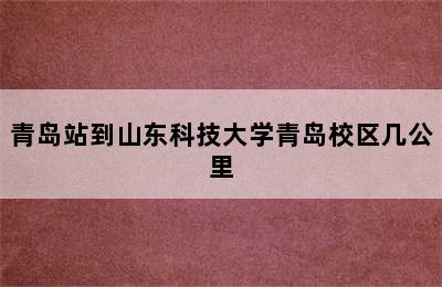 青岛站到山东科技大学青岛校区几公里